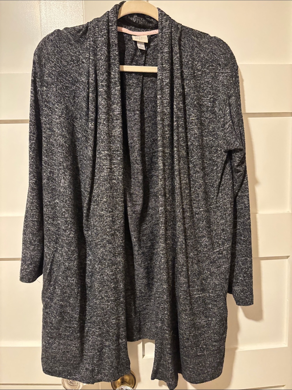 A New Day Cozy Open-Front Women’s Cardigan Sweater - Gray